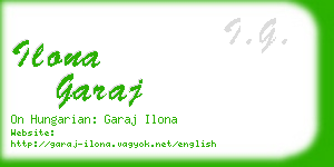 ilona garaj business card